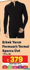 ERKEK YARIM FERMUARLI TERMAL SPORCU ÜST ERKEK YARIM FERMUARLI TERMAL SPORCU ÜST